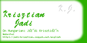 krisztian jadi business card